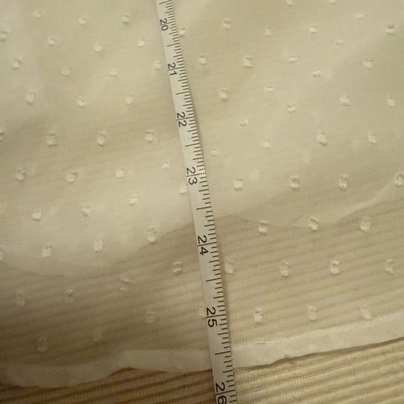 Bila Sheer White Blouse with Button Detail Large - Picture 4 of 7